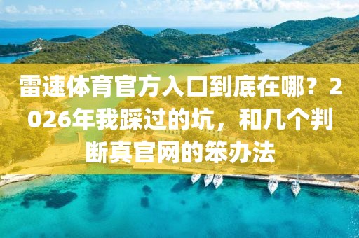 雷速体育官方入口到底在哪？2026年我踩过的坑，和几个判断真官网的笨办法